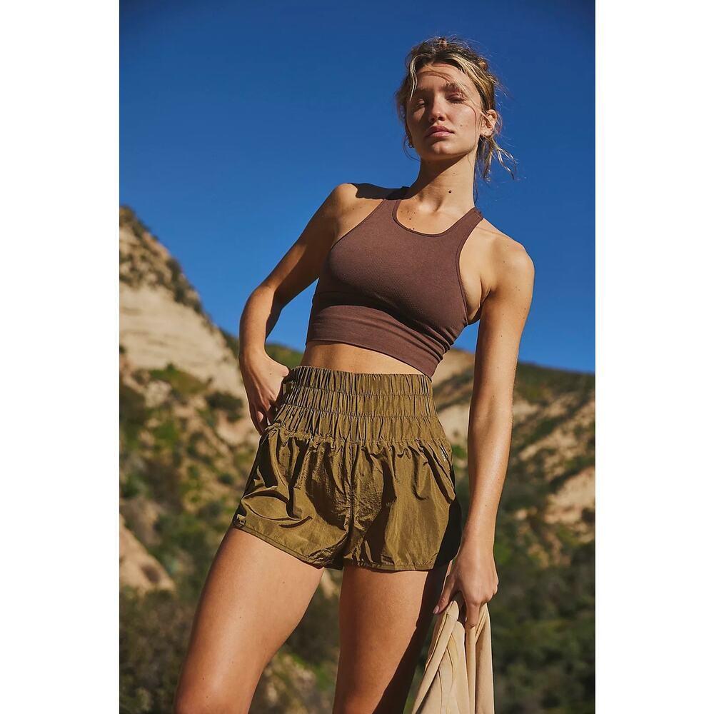 🧺 5 for $25 Sale Free People Movement The Way Home Shorts XS Olive High Waist